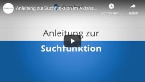 Aktenschrank Suchfunktion