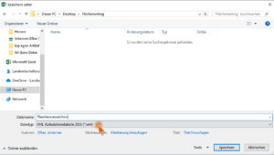 Excel speichern unter