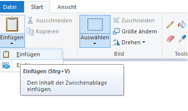 einfügen