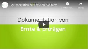 Ernte dokumentieren