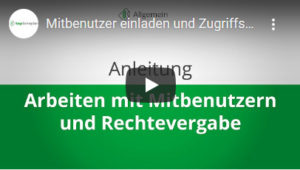 Anleitung Mitbenutzer und Rechtevergabe 