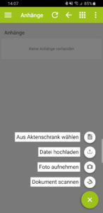 App-Ackerschlagkartei-dokument verknüpfen Quelle auswählen