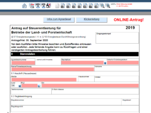 agrardieselantrag agrardieselvergütung Formular 1140 Zoll