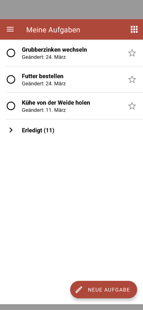 App Aufgabenverwaltung