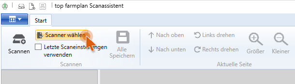 Scanner auswählen