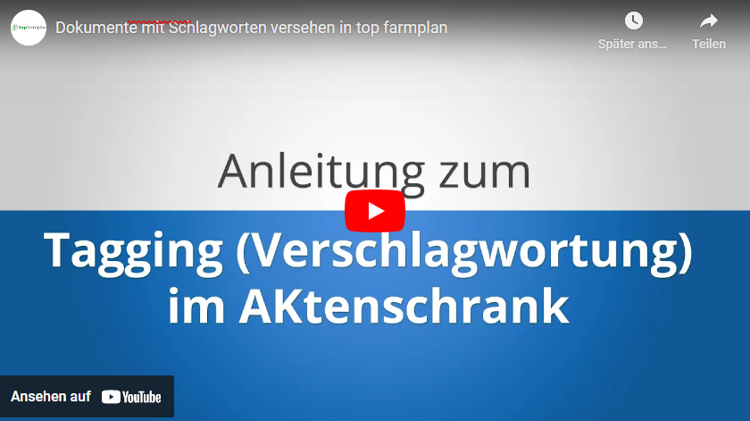 Anleitung zum Tagging im Aktenschrank Videobild